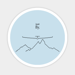 Just Fly By Glinder Design Magnet